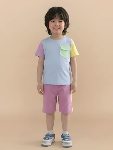 Image of POLKA TOTS 100% Pure Cotton T-Shirt and Shorts Combo For Boys | Summer Dress & Beach Wear for Boys and Toddlers | Breathable Premium Fabric Co-Ord Set Kids | Relaxed Fit Casual Summer Outfit for Kids