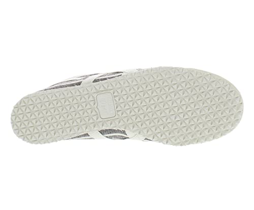 Onitsuka Tiger Tênis unissex México 66 Slip-On, Branco/Marrom, 5 Women/5 Men