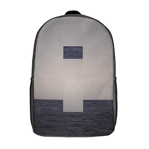 Sac à dos imprimé en 3D motif artistique 17 pouces grand volume