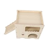Jouet en bois pour hamster - en , le nid en bois joue un rôle dans la protection des animaux de compagnie et constitue un bon ami, une famille et des personnes qui ont de petits animaux de compagnie, un de pour hamster.