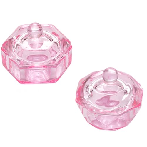 2 Pcs Nail Art Glass Cup Nail Dappen Dishes miniatura 1