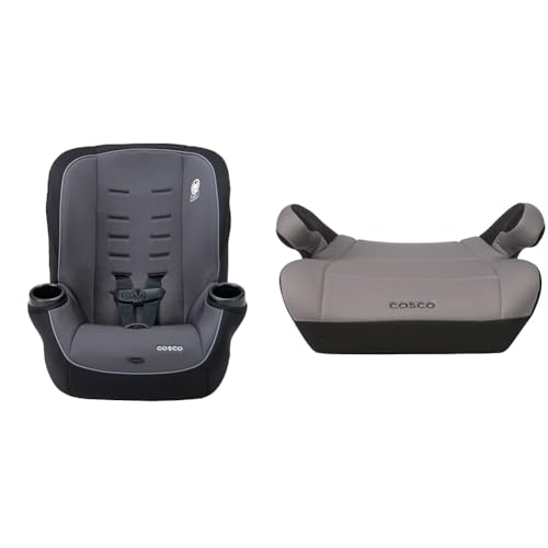 Cosco Onlook 2-in-1 Convertible 5-40lb Rear-Facing & 22-40lb Forward-Facing Car Seat and Topside Backless 40-100lb Booster