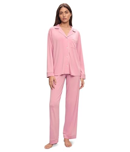 Image of Eberjey Gisele Classic Women's Pajama Set | Long Sleeve Shirt + Long Pants