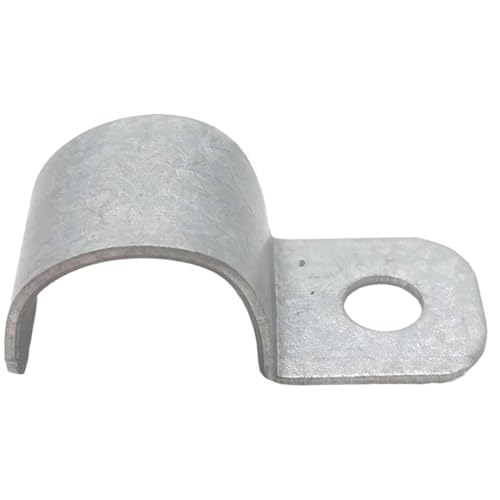 30 Piezas Abrazaderas Metalicas,Sujeta Cables pared,Perrillos Cable Acero,para Cable Ø 7-8mm, Grapas Para Cables Pared - Clips de Cable Para Sistema de Fijación de Tubos y Cables - 30 Unidades