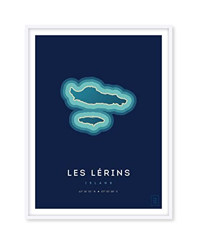 Affiche des îles de Lérins ikonik pour raviver vos souvenirs de vacances