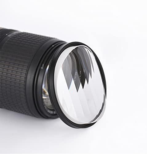 Camera Filter Accessories 77mm Linear Glass Prism, Foreground Blur, Repeated Color Images, Glass Prism Special Effects Filter