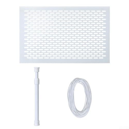 Desiumite Protector de pantalla de malla resistente para drenaje junto a la piscina de 15.3 x 9.8 pulgadas, color blanco (paquete de 3)