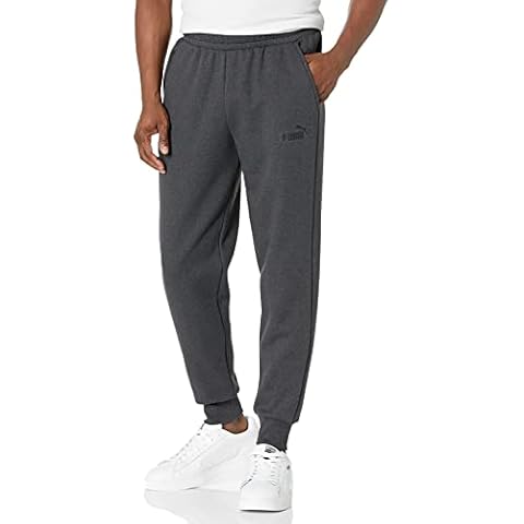 PUMA Pantalones deportivos de forro polar con logotipo para hombre Cover