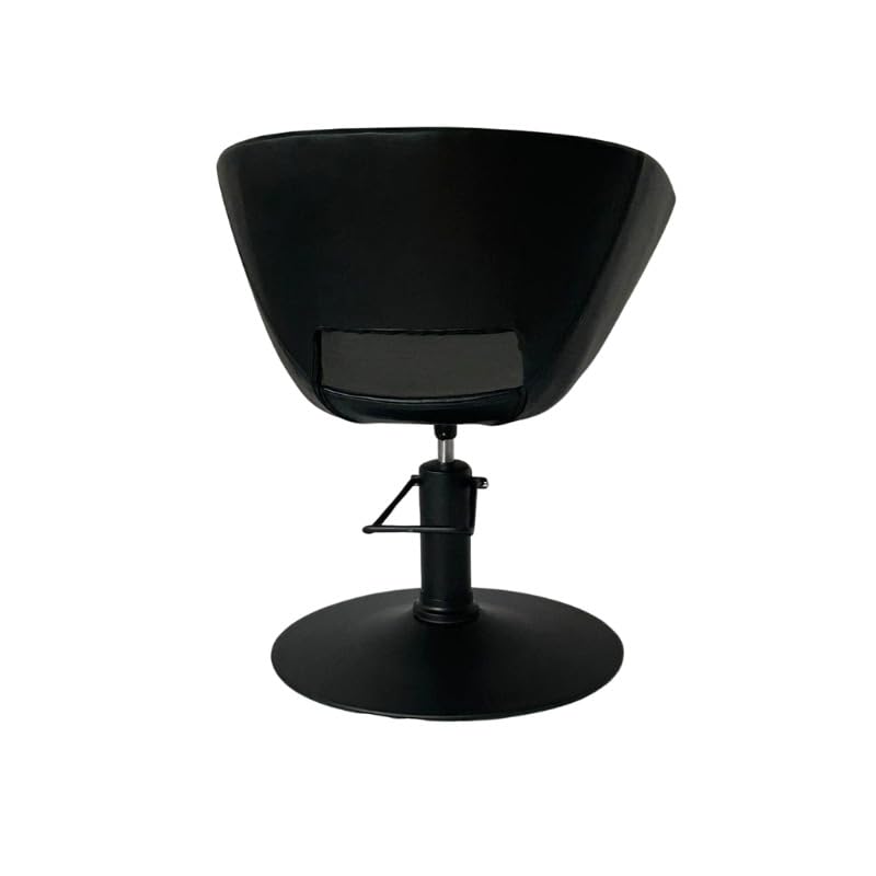 Malys Equipements - Sillón de peluquería moderno club - Silla para salón profesional, altura ajustable de 42 a 60 cm, 68 cm de ancho - Estructura de metal, color negro
