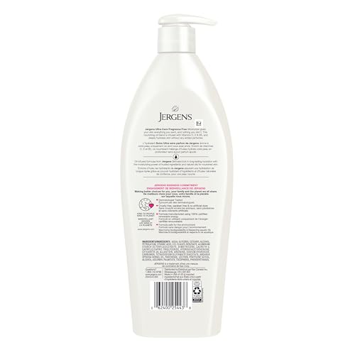Jergens® Ultra Care Fragrance Free Oil-Infused Moisturizer & Body Lotion for Extra-Dry Skin (620 Ml) - Image 3