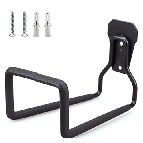 WUYXTO Soporte de pared for desbrozadora ganchos metálicos colgar mangueras agua aire hidráulicas