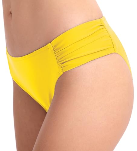 Image of Women's Bathing Suit Bottoms Full Coverage Ruched Bikini Tankini Bottom Swimsuit Brief
