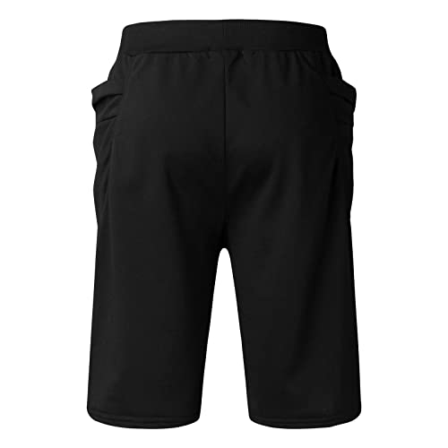 Bagelise Camo Shorts For Men Mens Cotton 8" Long Casual Lounge Fleece Shorts Pockets Jogger Athletic Workout Gym Sweat Shorts 4Th Of July Shorts For Men #TOP4