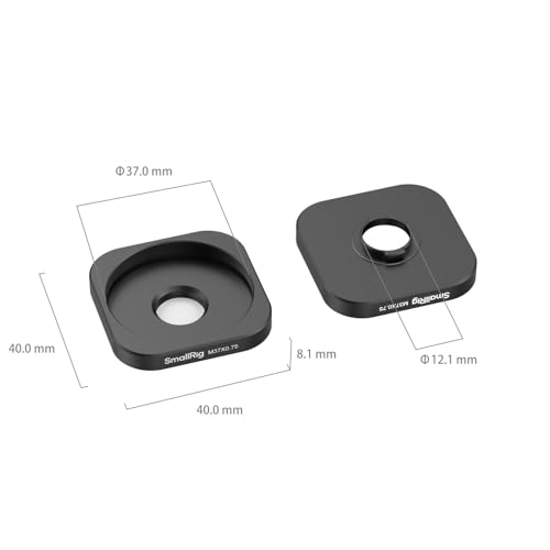 SMALLRIG T-Mount auf 37-mm-Gewindeobjektiv-Adapterring für Samsung S24 Ultra Mobile Video Cage 4601 und für Telefonkäfig mit T-Mount - 4603