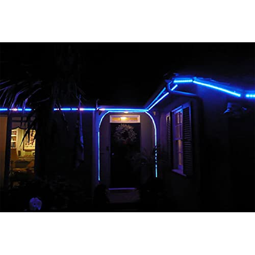 Windpnn Upgraded Led Strip Lights 19.8Ft 180Led Solar Outdoor Strip Lights Blue, 8 Modes Self-Adhesive Cuttable Waterproof Solar Strip Lights For Garden Patio Backyard Porch Christmas Decoration #TOP7