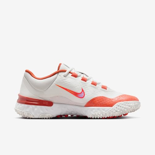 Nike Alpha Huarache Elite 4 Turf Women's Softball Shoes (FD2746-101, Summit White/Light Wild Mango/Vintage Coral/Hyper Crimson)3
