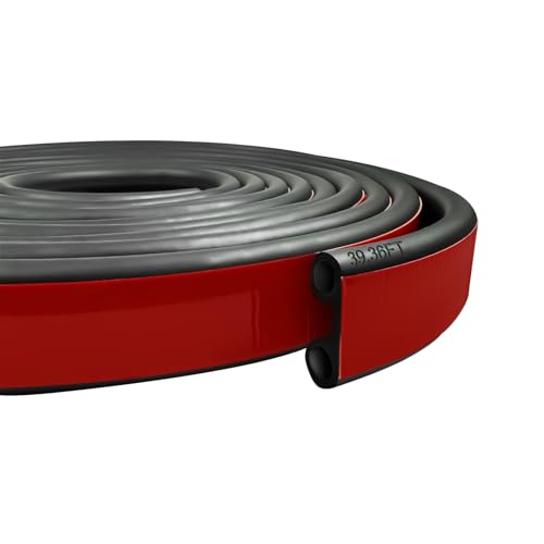 Image of 39.36Ft Rubber Weather Tailgate Seal Strip： Fits Pickups, Truck Cap, Auto Car, Car Weather Stripping Double-Bulb Seal Dustproof, Noise Reduction
