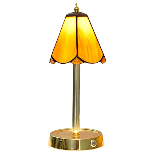 Lampe de bureau jaune avec charge USB pour espace de travail et salon moderne