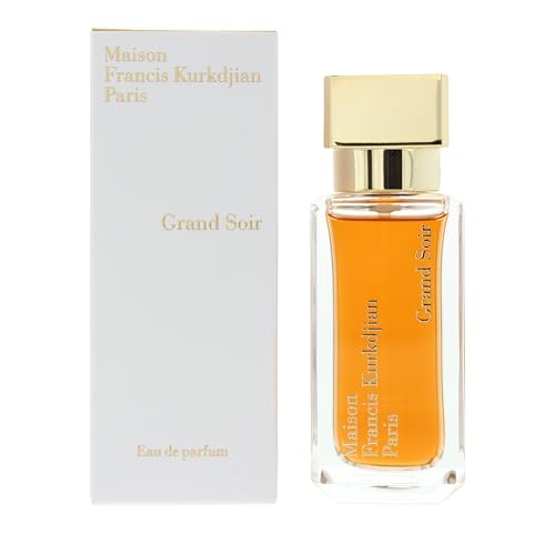 Maison Francis Kurkdjian Grand Soir Eau De Parfum Spray 1.2 oz (Unisex) | Warm Amber Vanilla Fragrance with Benzoin Tonka Bean & Labdanum