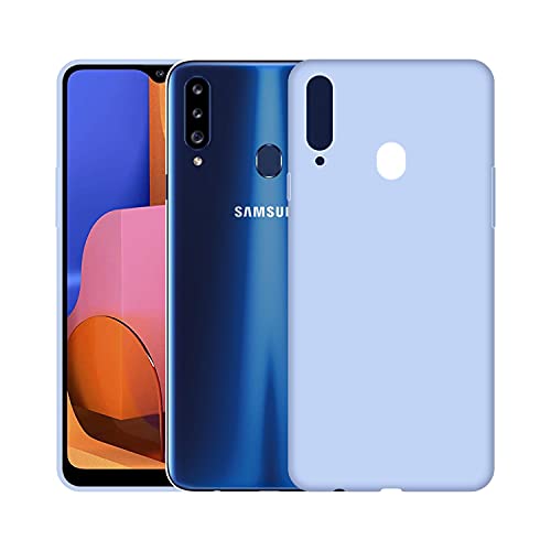 Image of Case Creation Luxurious OG Series for Samsung Galaxy A20s Case Cover,Anti-Dirty Slim Case Frosted Matte Cute Candy TPU Raised Bezel (Splash of Color) Back Cover for Samsung A20s -Purple