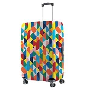 Image of Printed Travel Luggage Cover for Suitcase - Stretchable & Scratchproof Trolley Bag Protector