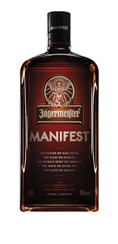Jägermeister MANIFEST 70cl - Liquore premium a base di erbe con note di anice e frutta secca. 38% Vol.