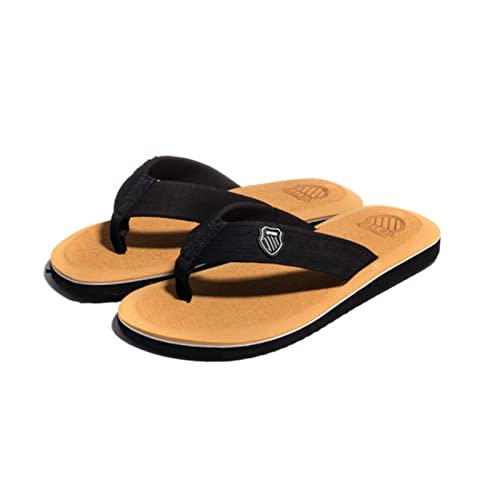 Summer Men's Slippers Beach Sandals Non-Slip Casual Shoes Slippers Wholesale(Yellow,9)