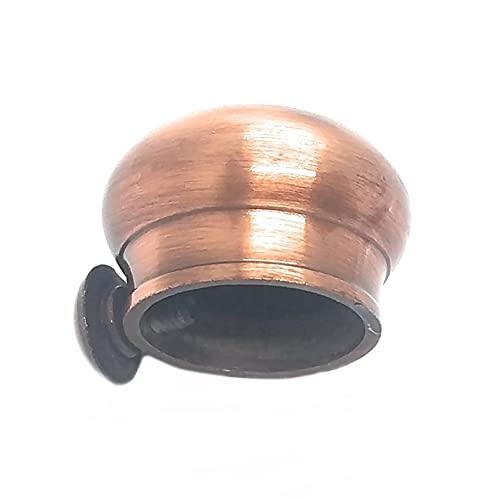 Image of FAPBADRI Simple Curtain End Caps /Finials for a 1 inch Pipe /Rod, Colour - Copper, 6 Pieces