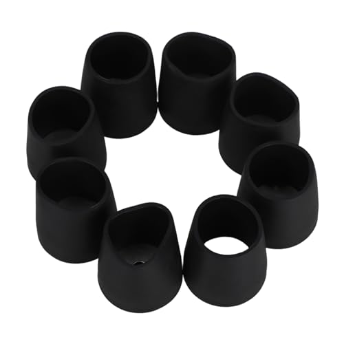 TOVINANNA 8個のゴム製杖の先端 滑り止め脚キャップ ウォーキングスティック、シャワーチェア、家具の脚用 杖用の頑丈な交換用先端