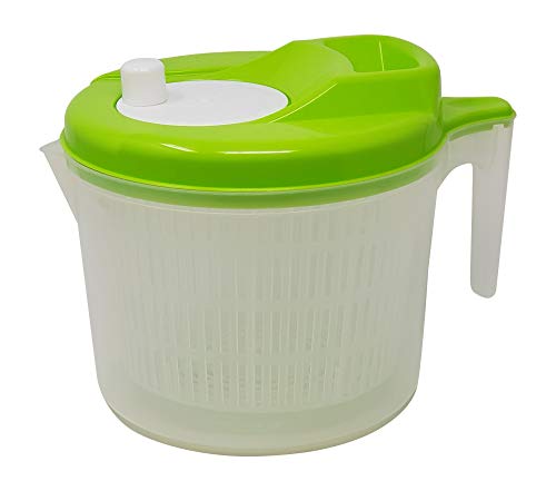 Tosend - Centrifugadora para ensalada y secado de verduras (verde, 4,5 L)