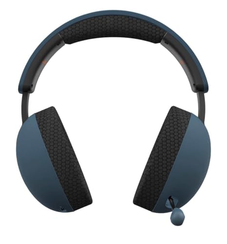 Image of Fire-Boltt O-Prime, Gaming Headphone Bluetooth V5.3, 100-hr Wireless use, a 50mm Driver, Cardioid mic. Game with 28ms Low Latency, and AUX Input for Wired Connection. (Blue)