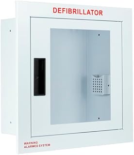 Fully Recessed, Nonalarmed AED Cabinet, Large. Fits All Defibrillators on The Market. Measures 16" H x 17" L x .33" D. Essential Storage for Indoor AEDs.