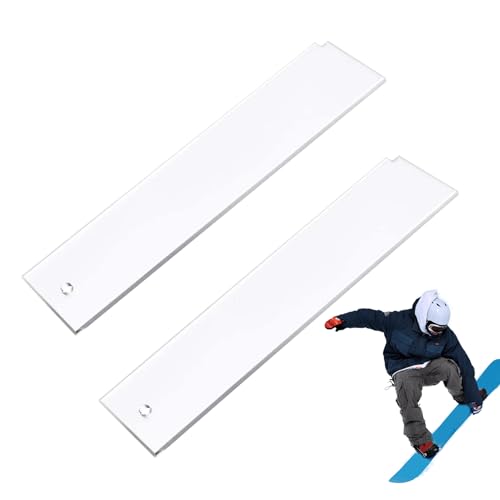 Generico Raspador de snowboard – Limpiador para base de surf de 23 x 5,7 cm, diseño | Herramienta para limpiar la plantilla acrílica con facilidad, raspador de esquí para snowboard y deportes