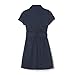 French Toast Girls' Short Sleeve Safari Dress, Navy, 6X