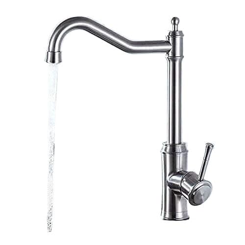 Robinet acier inoxydable 304 durable et mitigeur de cuisine premium