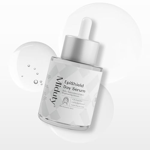 Miduty EpiShield Skin Protection Support, Antioxidant Day Serum | 3% ExpoZen, Ferulic Acid, Ectoin |Skin Thickening Support | For All Skin Types, Including Sensitive Skin | 30 ml