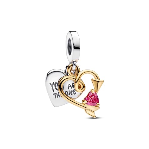 Charm colgante doble Pandora 763622C01 Corazón