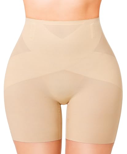 Gotoly Shapewear Tummy Control Mid-Waist Body Shaper Shorts Butt Lifting Panties Shapewear Shorts