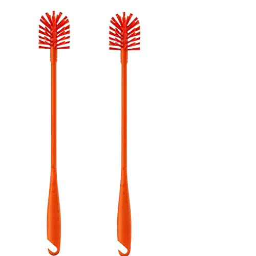 Soft Bristles Bottle Brush, Orange, Length: 43 cm (17 ") (Set of 2) with Cotton Balls (5 Pieces)) (B07RF8NNHP) Amazon Price History, Amazon Price Tracker