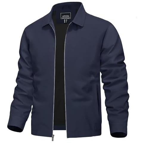 TACVASEN Lightweight Windproof Bomber Jacket for Men Cover