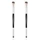2 Stücke Augen Make-up Pinsel Lidschatten Pinselset Doppelkopf Schminkpinsel Makeup Blender Pinsel Augenpinsel Set Eyeshadow Brush Lidschattenpinsel für Concealer Highlighter Loses Puder
