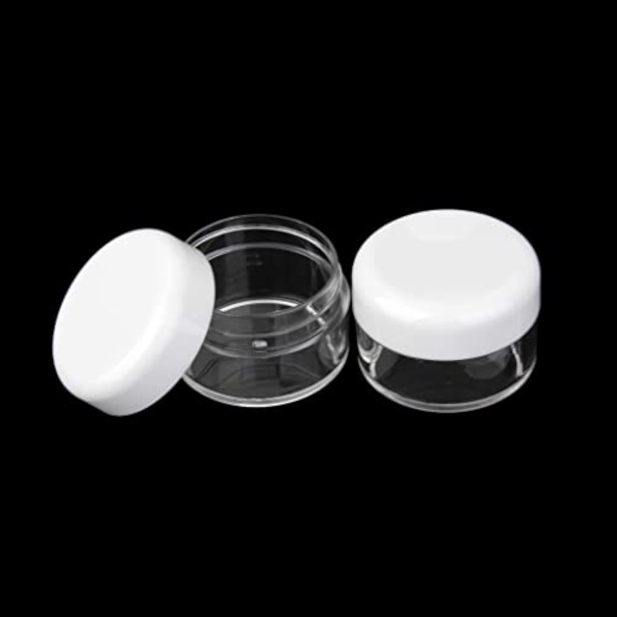 Pack of 6 Travel Mini Plastic Transparent Makeup Containers