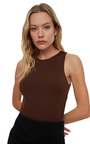 Image of SIGHTBOMB Ultra Soft Round Neck Double Folded Medium Compression Seamless Feather Touch Active WEAR /Casual WEAR Spaghetti SOFTLINE TOP for Women