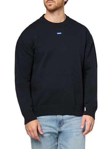 HUGO Men's Crewneck Cotton Knit Sweater