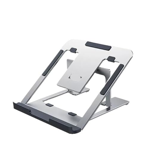 Support ventilé PC portable alliage aluminium argenté au design minimaliste et robuste - 2