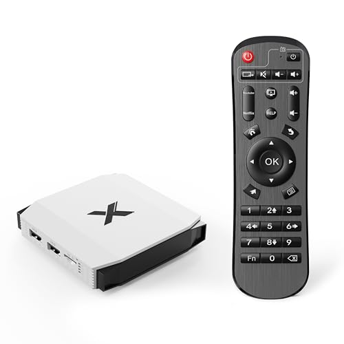 Android TV Box multiconexión, TV Box Android, HDMI 2.0 AV SPDIF LAN USB, WiFi 6, Bluetooth 5.0, Android 12.0, 4K Ultra HD, 4GB 32GB