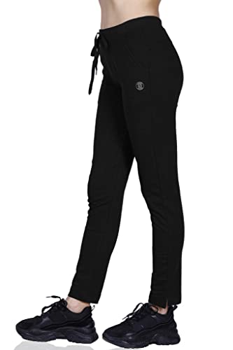 Image of Women's Straight Fit Ankle Length Cotton Track Pant