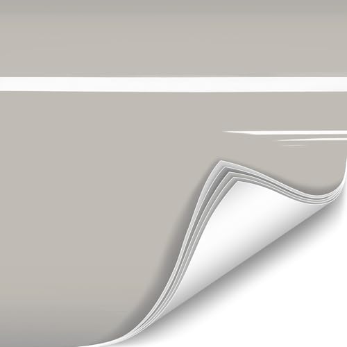 Image of ColorFusion PPF by VViViD, Gloss Chalk Grey Dry Apply PPF Vinyl Car Wrap Roll 1ft x 5ft