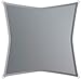 Windhager Voile d'ombrage Sunsail Riviera, carré 3, 6 x 3, 6 m, Protection UV, Résistant aux Intempéries, Hydrofuge, Gris Argent, 10891