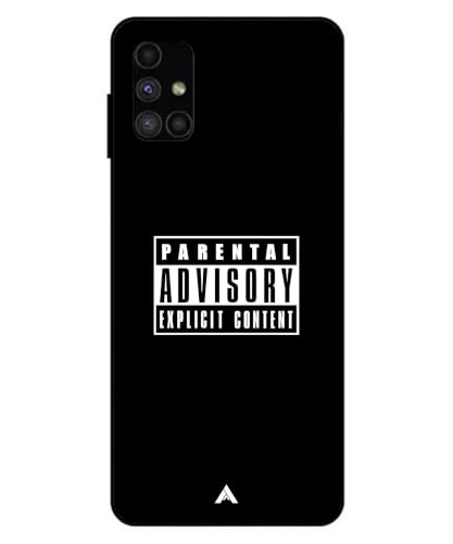 Image of Premium Explicit Case for Samsung Galaxy M51 Soft-Touch Metal TPU Back Cover, Shockproof, Designer, Aesthetic Mobile Phone Case (Glossy Finish)
